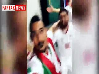 شادی بازیکنان تیم ملی در رختکن پس از برد مراکش + فیلم 