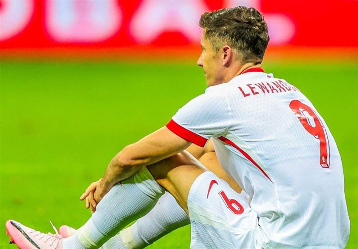 لواندوفسکی بازی اول لهستان در یورو ۲۰۲۴ را از دست داد