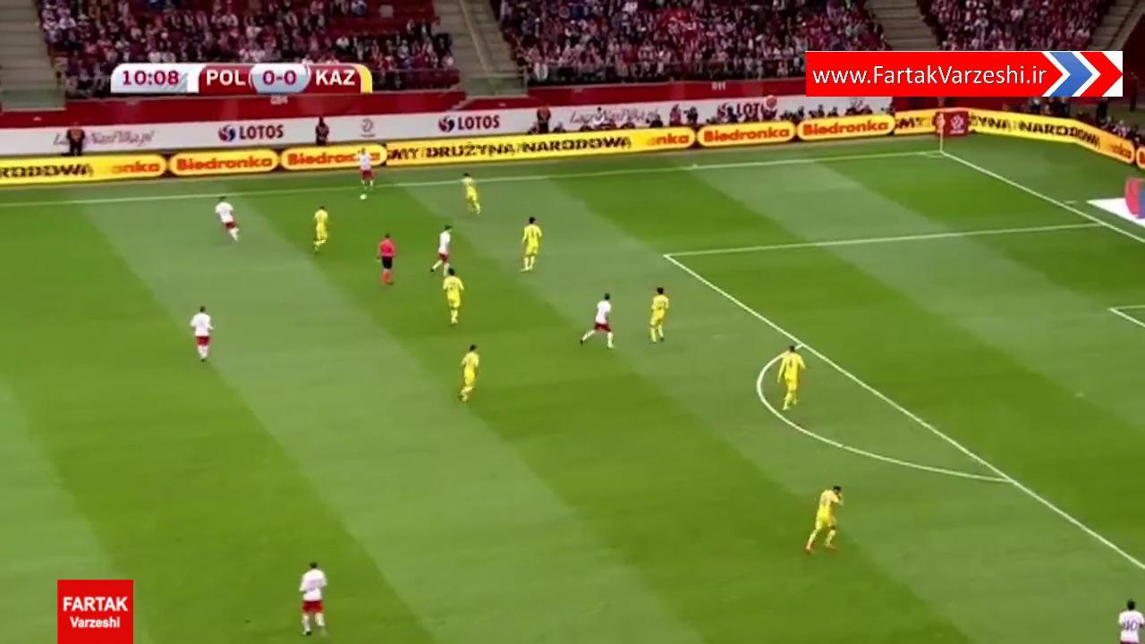 خلاصه بازی لهستان 3 - 0 قزاقستان + فیلم