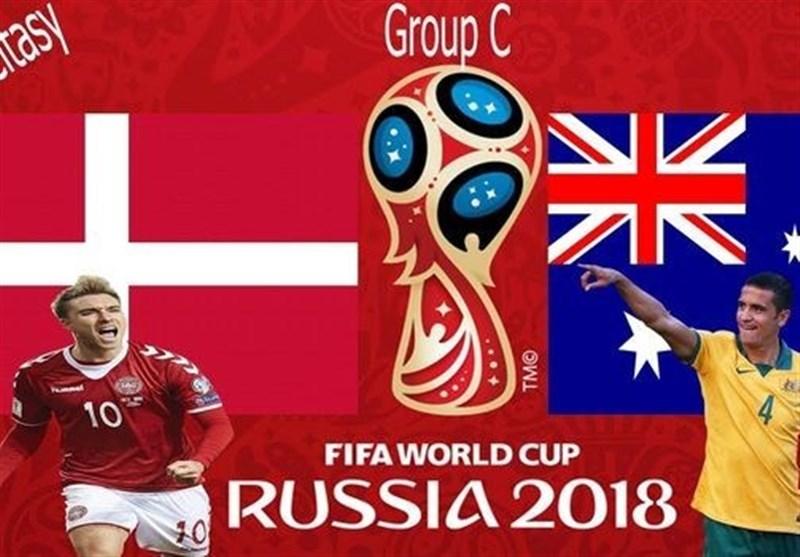 ترکیب تیم های دانمارک و استرالیا اعلام شد
