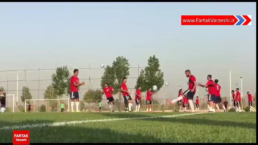 آخرین تمرین تیم ملی ایران قبل از بازی با ازبکستان (96/03/21) + فیلم