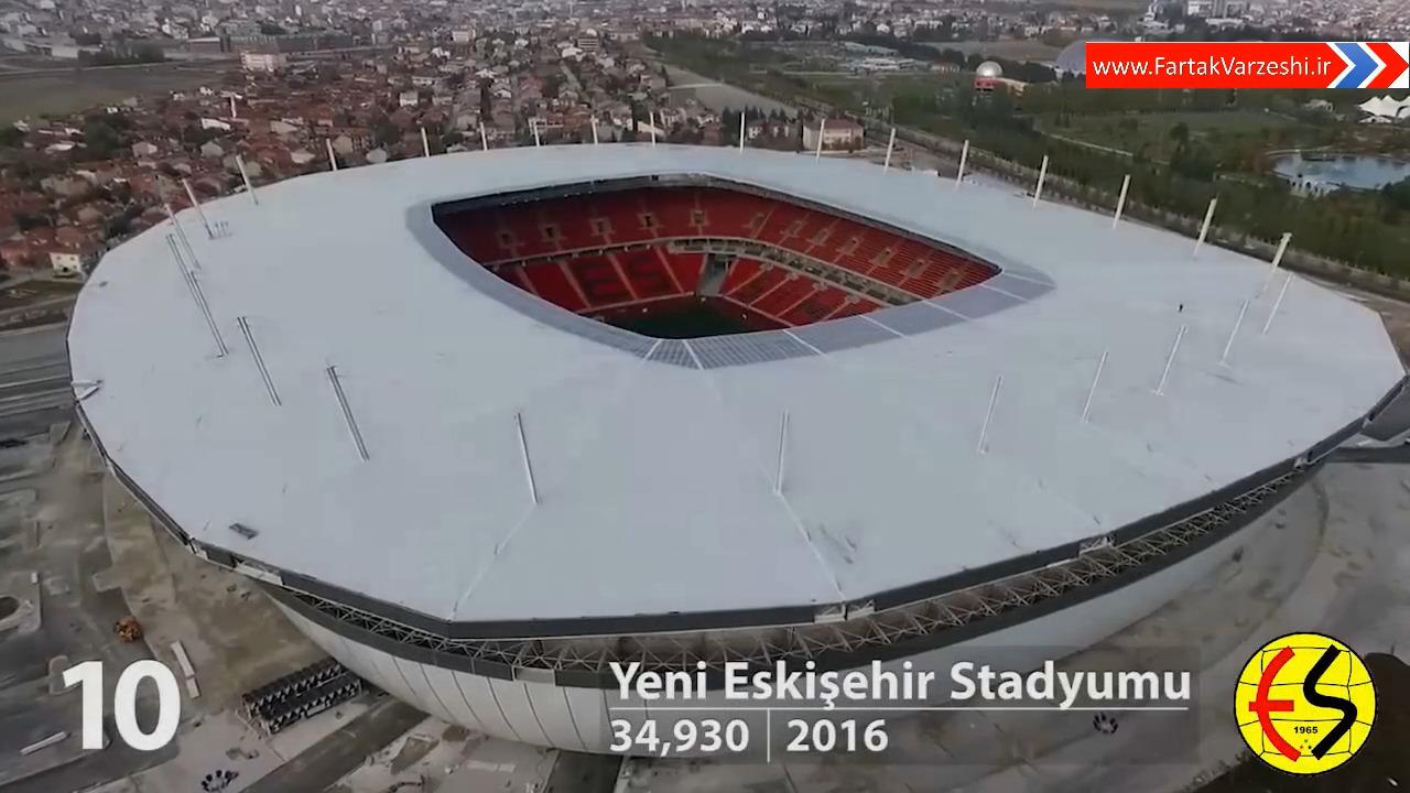 بزرگترین استادیوم های کشور ترکیه + فیلم
