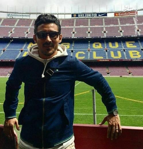 عکس/ ستاره تیم‌ملی در استادیوم بارسلونا