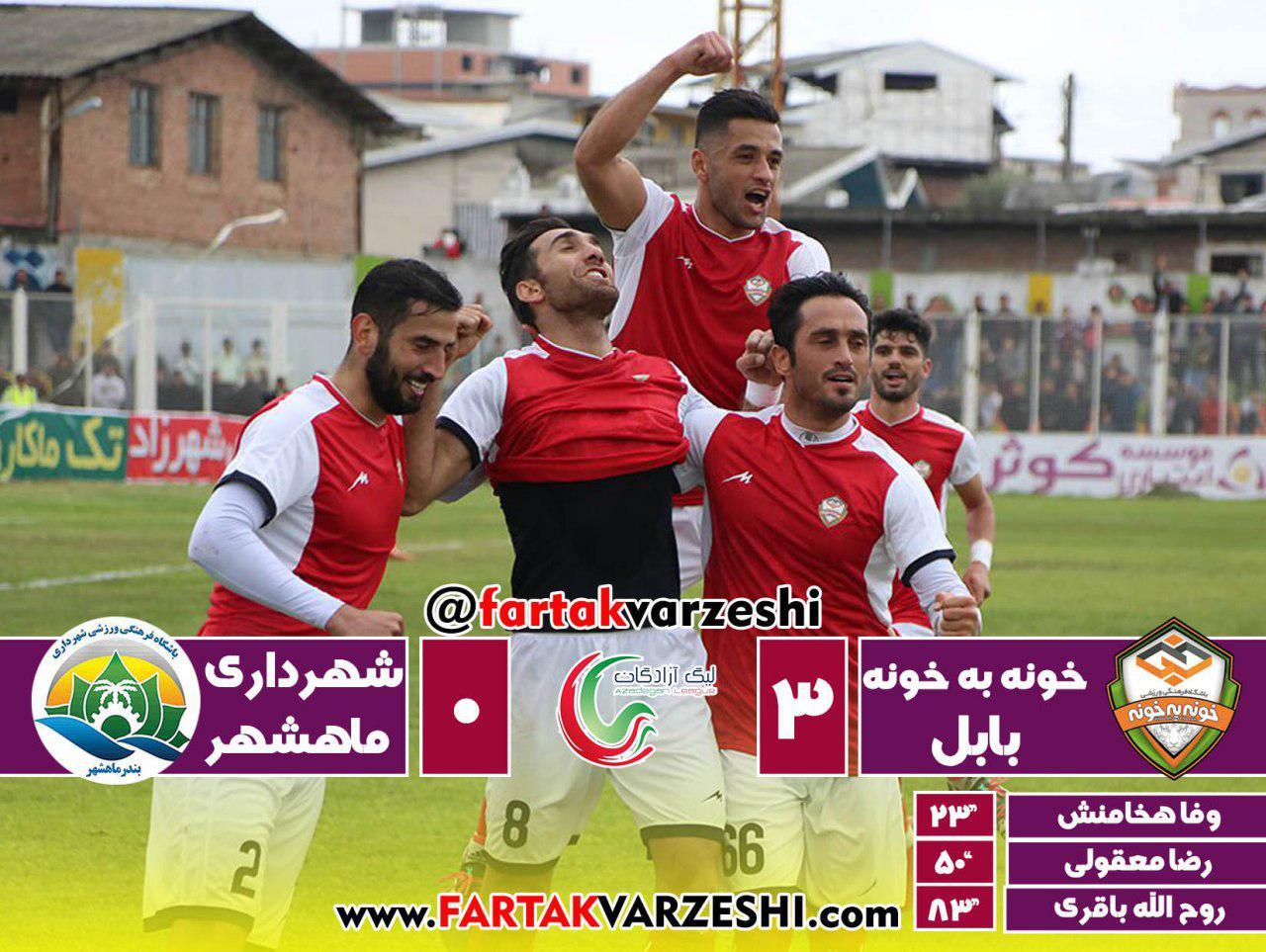 لیگ یک| پیروزی خونه به خونه مقابل شهرداری ماهشهر؛ اسکوچیچ به مرزبان درس فوتبال داد/ بابلی‌ها یک گام به لیگ برتر نزدیک شدند