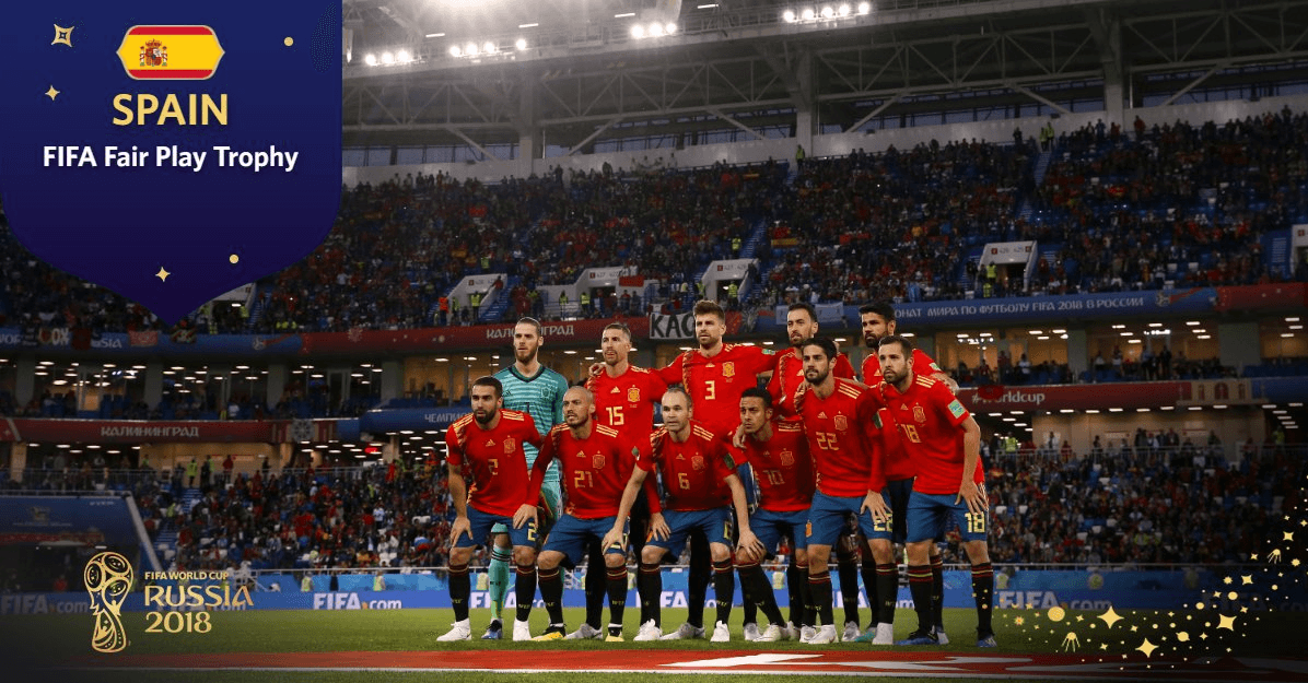 اسپانیا برنده جایزه تیم فیرپلی جام جهانی