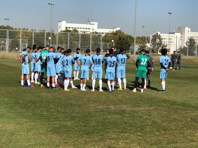 نخستین تمرین تیم ملی فوتبال در ازبکستان