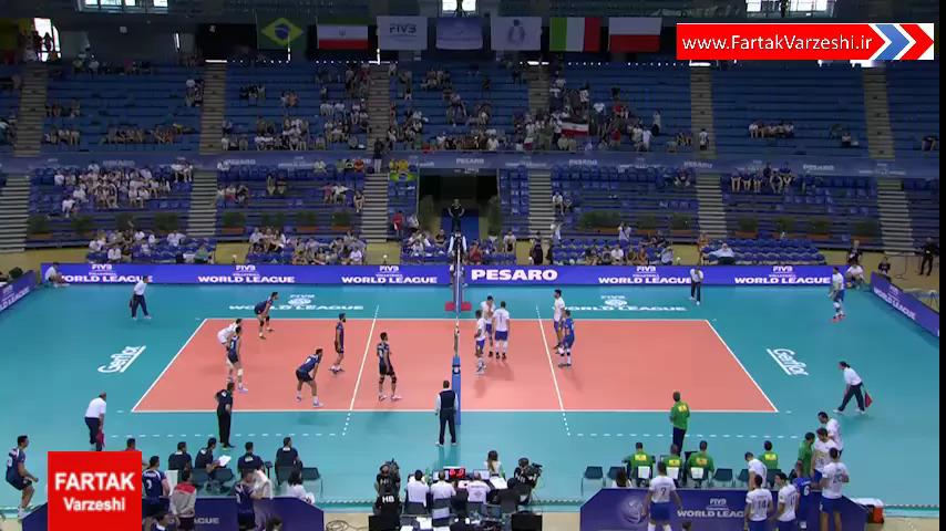 خلاصه والیبال ایران 1-3 برزیل + فیلم