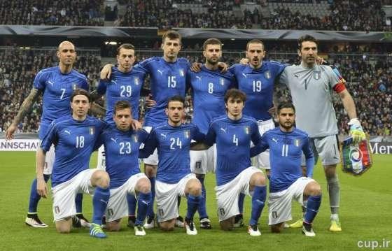 ترکیب رسمی ایتالیا مقابل آلمان
