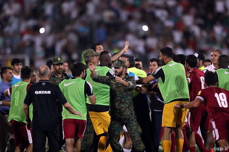 چین از AFC درخواست کرد که به جنجال بازی ایران-قطر رسیدگی کند+ عکس های درگیری ها